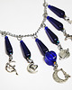naszyjniki - inne Naszyjnik - Magia księżyca - łańcuszek, granatowy 3