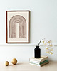 plakaty Plakat modern, beżowa tęcza, modern, boho plakat 2