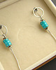 kolczyki srebrne Kolczyki srebrne Turquoise Loops 1