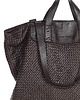 torby na ramię Torba damska pleciona shopper & shoulder leather bag - MARCO MAZZINI brąz caffe 4