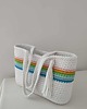 torby na ramię Torba szydełkowa na ramię ze sznurka 40cmx30cm 3