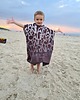 ubrania różne Poncho dla dzieci surf plażowe sportowe brązowe okrycie z kapturem 6
