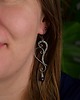kolczyki wire wrapping Długie kolczyki z ametystami wire wrapping ametyst 5