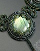 wisiory Druid Jewel, naszyjnik z labradorytem i kwarcem 5
