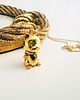 złote naszyjniki MANEKI NEKO Naszyjnik z  kotem, złoty kotek na szczęście 6
