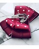 broszki Brosza  Bordo w kropki Z Motylem 5