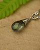 chokery Delikatny krótki naszyjnik kropla labradoryt wire wrapping 2