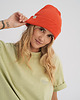 czapki damskie Czapka zimowa z bawełny organicznej jasnoczerwona 4