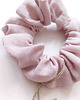 gumki do włosów 100% len, 3 scrunchies old rose 5