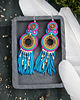 kolczyki soutache Kari L - kolczyki etno, srebro 1