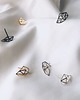 kolczyki srebrne Kolczyki srebrne 3D Silver  Studs - New Geometry 2