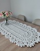 obrusy i serwetki Bieżnik szydełkowy ze sznurka bawełnianego owalny 50cmx95cm 5
