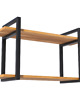 regały i półki Półka na Ścianę Wisząca 60 cm Loft Dąb Złoty Regał Nowoczesna Ścienna 2
