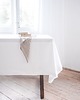 obrusy i serwetki Lniany obrus z listwą  heavy linen PURE WHITE 2