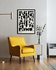 plakaty Plakat abstrakcyjny, abstrakcja, geometria, typografia - Alfabet 1