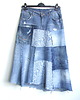 spódnice maxi Patchworkowa spódnica jeans r. 40 1