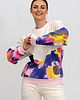 bluza bez kaptura damska Bluza  Basic ,,IRIS" Ecru / Kolorowa 1