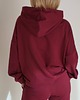 bluza z kapturem damska Bluza burgundowa z kolekcji Resort 1