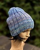 czapki damskie Błękity / czapka z jedwabiem 1