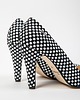 czółenka damskie SKÓRZANE SZPILKI ZAPATO 035 CZ. BIAŁE KWADRATY 5