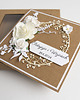 kartki scrapbooking Personalizowana kartka ślubna w pudełku eko biała 2