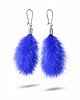 kolczyki z piórami Kolczyki z piór kobalt 1