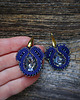 kolczyki soutache Granatowe kolczyki soutache 4