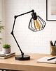 lampy stołowe Czarna lampa biurkowa z regulowanym ramieniem AMPARA LOFT 1