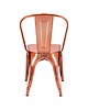 krzesła Krzesło Metalowe Szczotkowane Miedziane Oranje 5