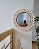 lustra stojące i wiszące Lustro boho ścienne makrama, 45 cm, okrągłe lustro wiszące 2