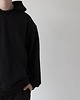 bluzy męskie Bluza z kapturem OVERSIZE Flow Black 1