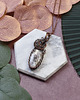 wisiory Miedziany wisiorek wire wrapping z dendrytem #223 3