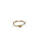pierścionki - różne WAVES thin / brass RING 4