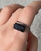 pierścionki srebrne Pierścionek BLACK amulet rozmiar 18 1