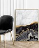plakaty Plakat Abstrakcja Marble Black 1