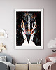 plakaty Plakat z magicznym niebem i wilkiem magia bajka 3