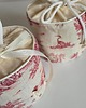 tekstylia - różne Toile de Jouy Roll Tissue  Cover, French Country Shabby Chic tissue Holder 5