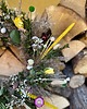 wianki wielkanocne Wianek wiosenno-wielkanocny boho suszki 6