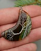 wisiory Wisiorek księżyc agat drzewo życia wire wrapping 3