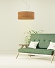 lampy wiszące Drewniana lampa wisząca do salonu HAJFA ECO fi - 30 cm 2
