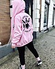 bluza z kapturem damska Różowa bluza rozpinana z kapturem Good Girl Gone 1
