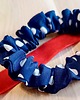 gumki do włosów Scrunchie gumka do włosów jedwabna Dottie navy granatowa groszki kropki S,M,L 5
