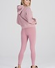 komplety damskie Komplet homewear bluza i legginsy różowy 3