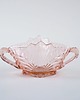 miski i misy Różowa misa z prasowanego szkła, włoski design, lata 70, produkcja: Włochy 4