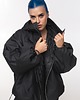 kurtki damskie Kurtka bomber hoodie oversize black 8