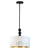 plafony Designerska lampa sufitowa z kulkami SALAMANCA z czarno-miedzianym kloszem 5