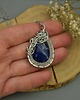 wisiory Wisiorek niebieski sodalit wire wrapping 2
