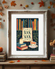 plakaty PLAKAT książki BOOK NOOK retro czytanie books prezent 2