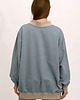bluza bez kaptura damska Bluza ,,COMFORT" niebieska 3