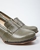 botki damskie SKÓRZANE PÓŁBUTY ZAPATO 250  ZIELONY RETRO 2